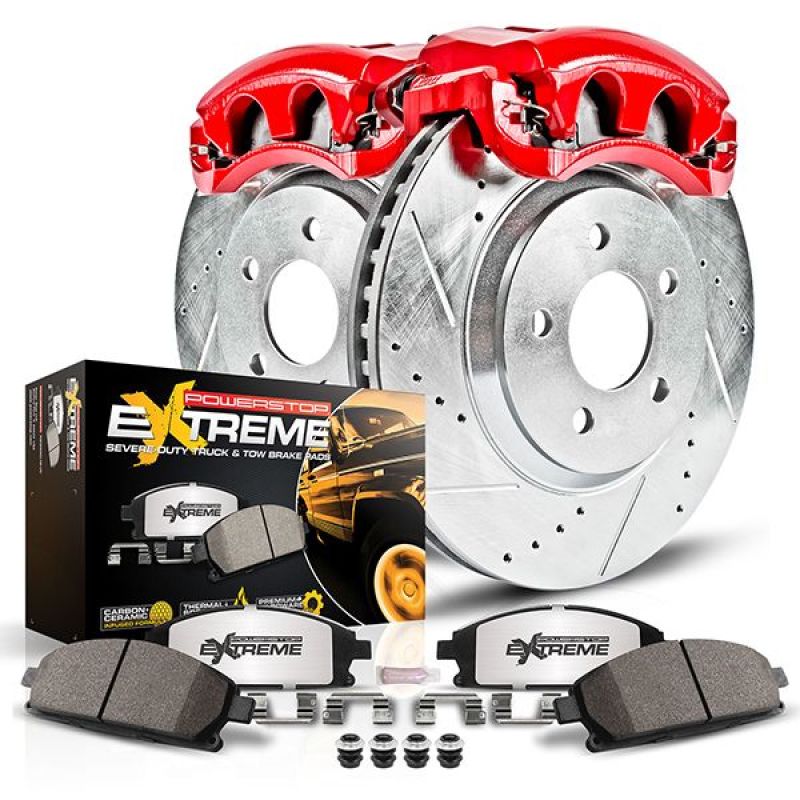 Picture of Power Stop 15-22 Toyota 4Runner Front Z36 Truck & Tow Kit w/Cals