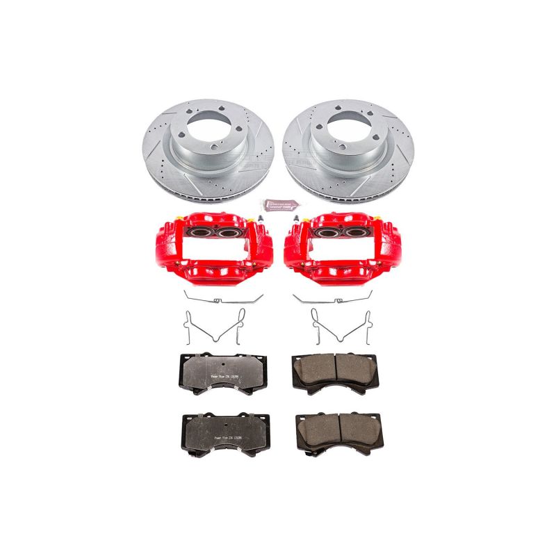 Picture of Power Stop 07-15 Toyota Tundra Front Z36 Truck & Tow Kit w/Cals