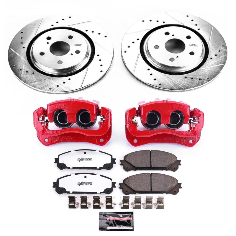 Picture of Power Stop 18-21 Lexus RX450hL Front Z36 Truck & Tow Kit w/Cals