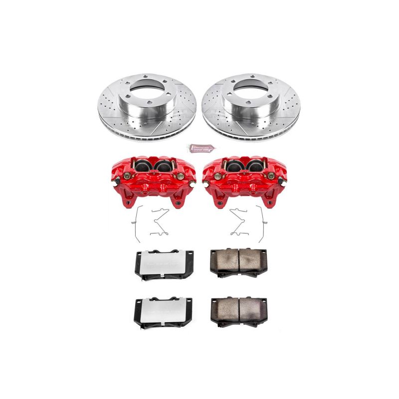 Picture of Power Stop 00-02 Toyota Tundra Front Z36 Truck & Tow Kit w/Cals