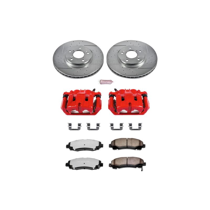 Picture of Power Stop 06-11 Honda Ridgeline Front Z36 Truck & Tow Kit w/Cals