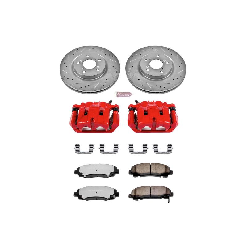 Picture of Power Stop 09-14 Acura TL Front Z36 Truck & Tow Kit w/Cals