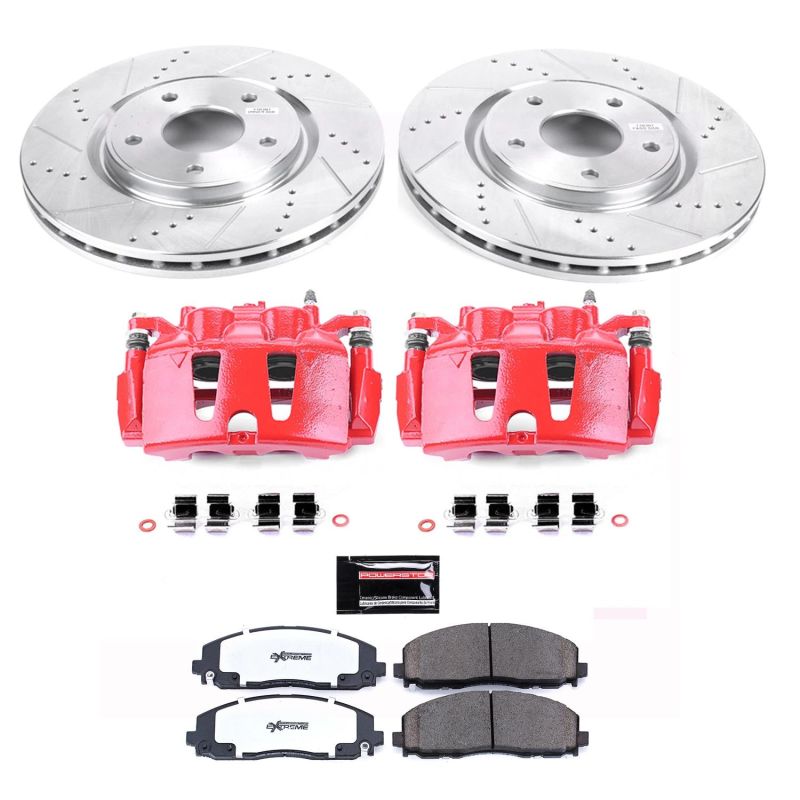 Picture of Power Stop 12-14 Volkswagen Routan Front Z36 Truck & Tow Kit w/Cals
