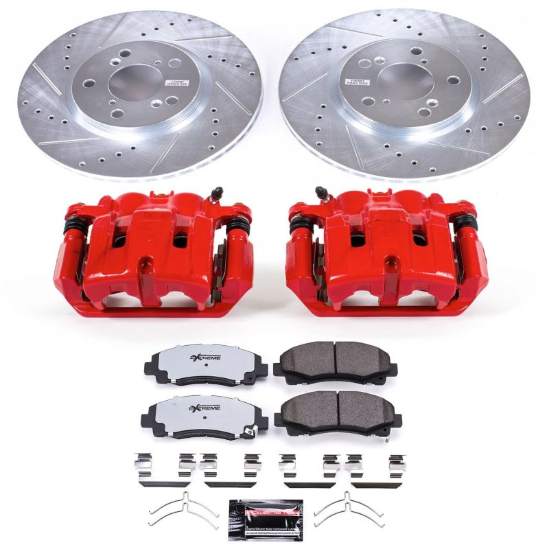 Picture of Power Stop 12-14 Honda Ridgeline Front Z36 Truck & Tow Kit w/Cals