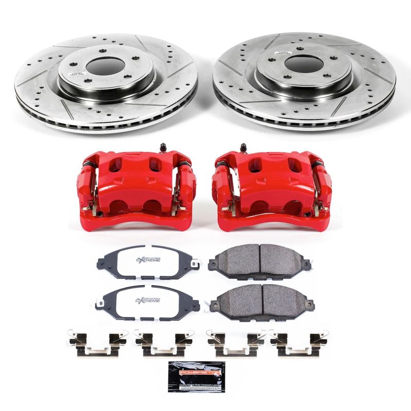 Picture of Power Stop 13-20 Nissan Pathfinder Front Z36 Truck & Tow Kit w/Cals