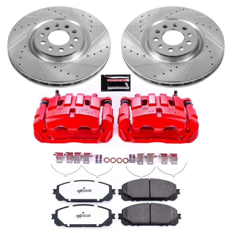 Picture of Power Stop 17-21 Jeep Cherokee Front Z36 Truck & Tow Kit w/Cals