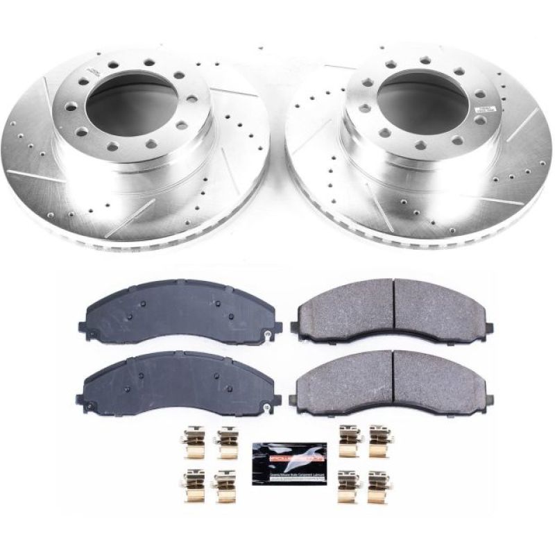 Picture of Power Stop 17-22 Ford F-550 Super Duty Front Z23 Evolution Brake Kit