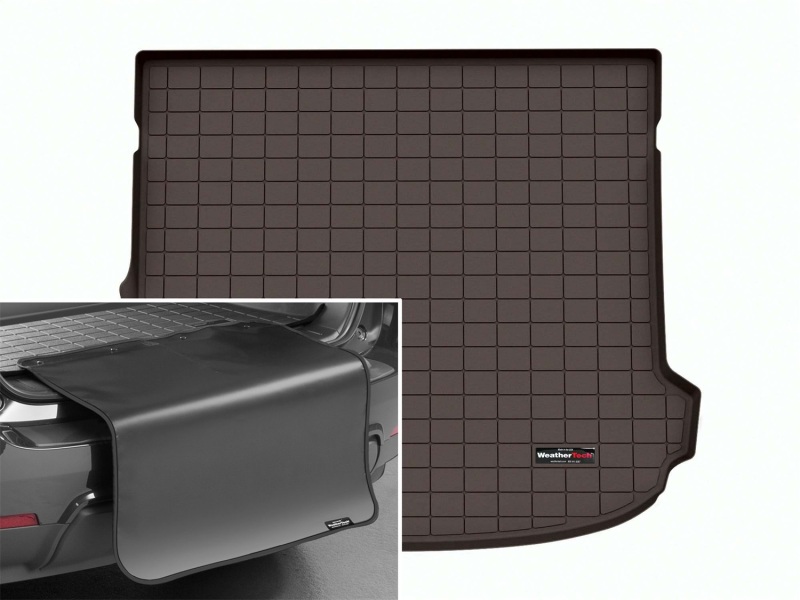 Picture of WeatherTech 2024 Mercedes-Benz GLC Coupe Cargo Liner w/Bumper Protector - Cocoa