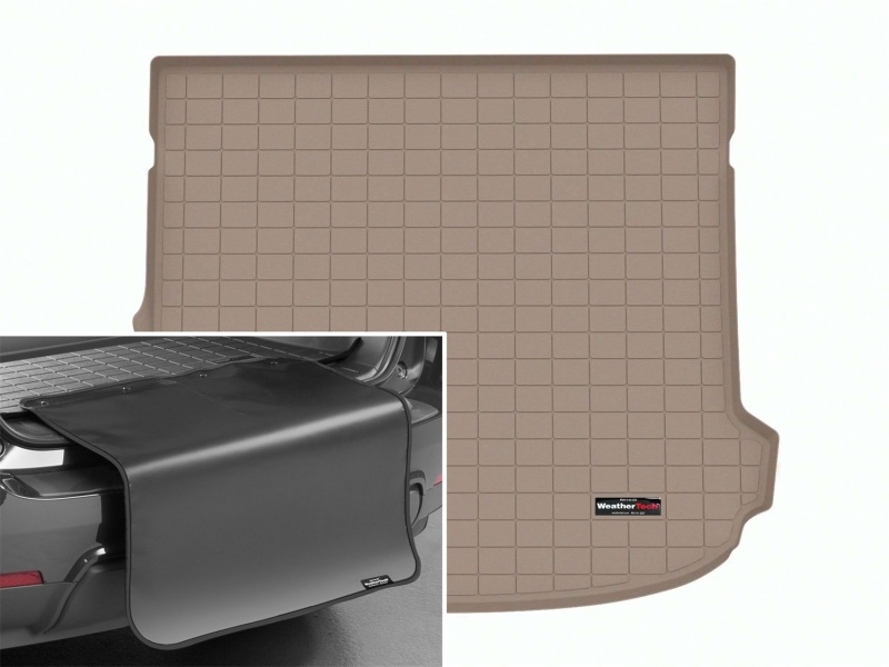 Picture of WeatherTech 2024 Mercedes-Benz GLC Coupe Cargo Liner w/Bumper Protector - Tan