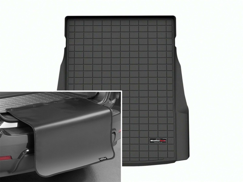 Picture of WeatherTech 2024 BMW i5 xDrive40 Cargo Liner w/Bumper Protector - Black