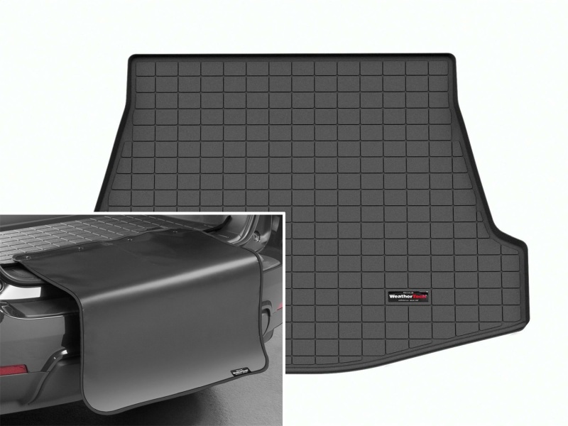 Picture of WeatherTech 23-24 Subaru Solterra/Toyota bZ4X Cargo Liner w/Bumper Protector - Black