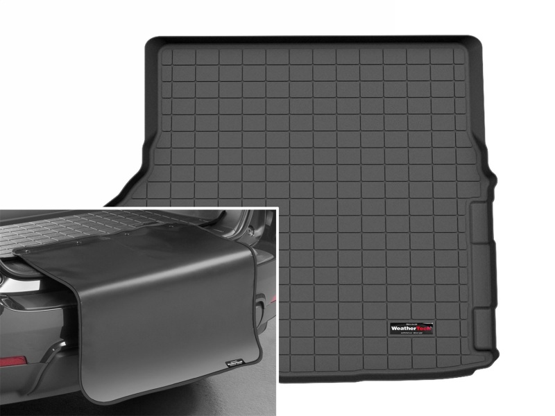 Picture of WeatherTech 2024 Ford Mustang Fastback/Dark Horse Cargo Liner w/Bumper Protector - Black