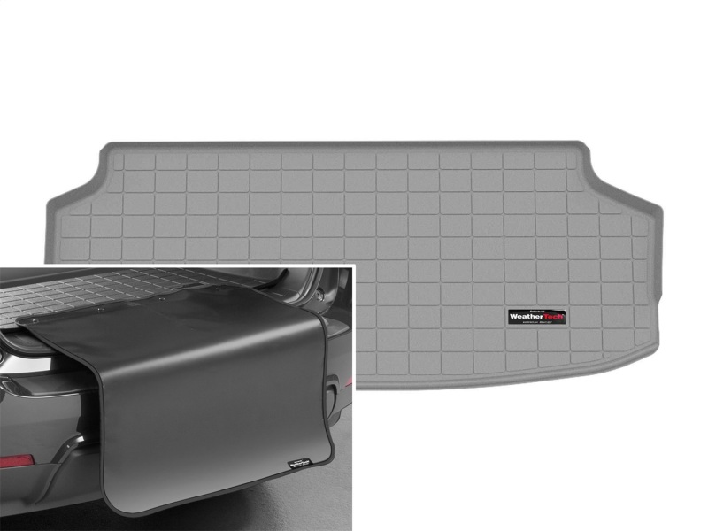 Picture of WeatherTech 2024 Kia EV9 Cargo Liner w/Bumper Protector - Grey