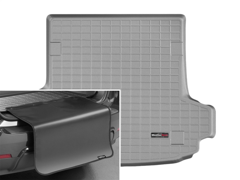 Picture of WeatherTech 14-19 BMW 3-Series Gran Turismo Cargo Liner w/Bumper Protector (Trim Req.) - Grey