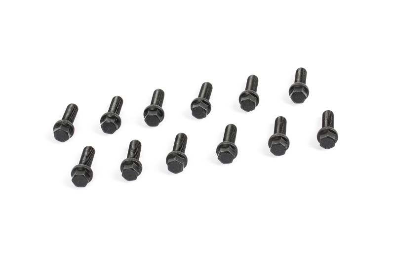 Picture of Cometic Header Bolts M8 - 1.25 x 25mm Grade 5 Carbon Steel w/ Compact Head & Black Oxide Finish