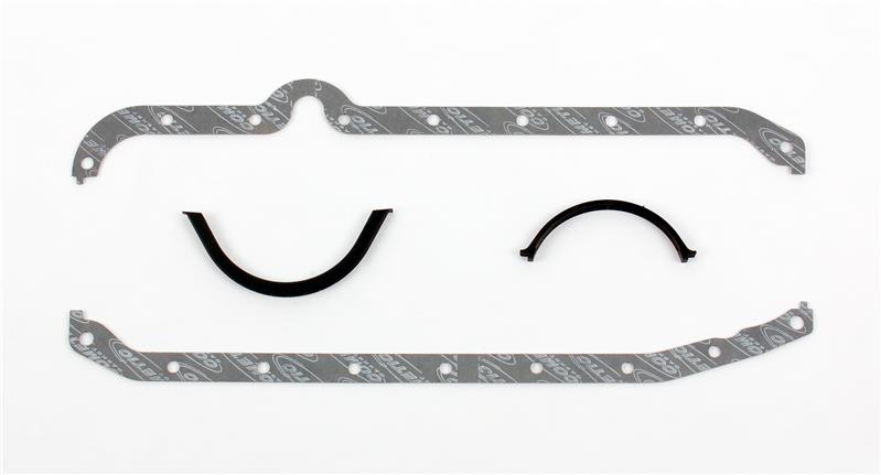 Picture of Cometic Chevy Gen1 Small Block V8 .094in Fiber Oil Pan Gskt Kit-Right Side Dipstick-Thick Front Seal