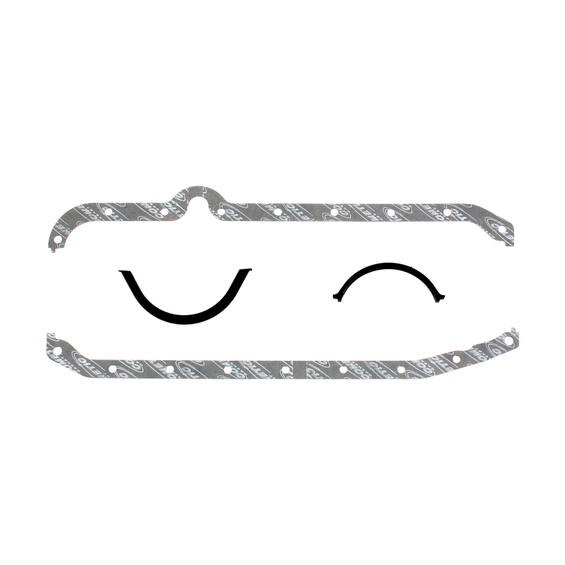 Picture of Cometic Chevy Gen1 Small Block V8 .094in Fiber Oil Pan Gskt Kit-Right Side Dipstick-Thick Front Seal
