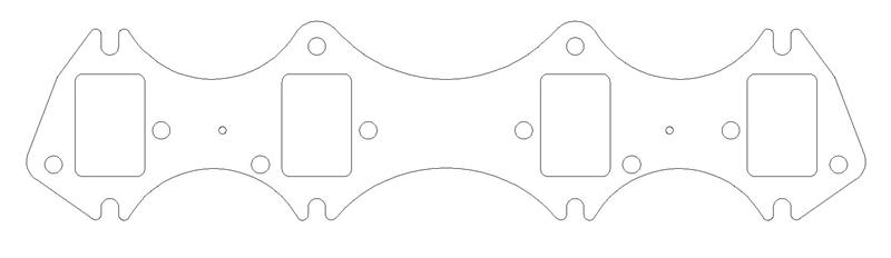Picture of Cometic Ford Gen-1 FE V8 .030in MLS Exhaust Manifold Gasket Set - 1.560in x 2.310in Rectangle Port