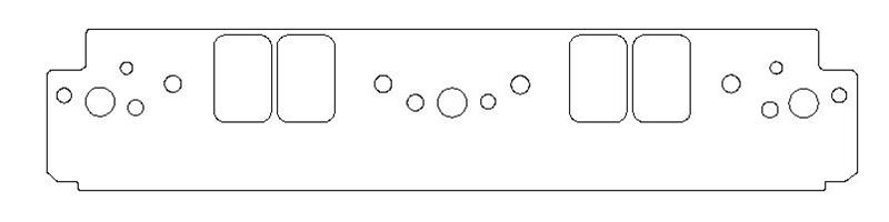Picture of Cometic Chrysler W8 Head V8 .031in Fiber Intake Manifold Gasket Set - 1.450in x 2.200in Ports