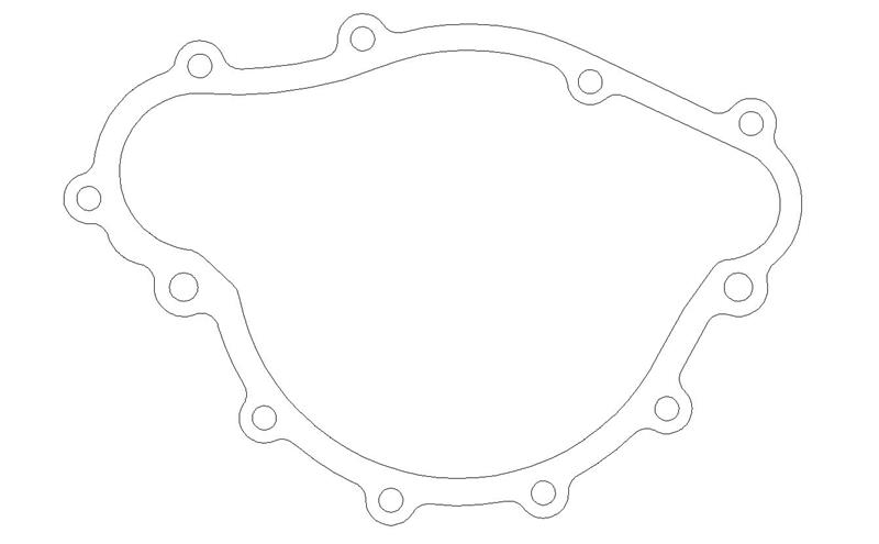 Picture of Cometic Pontiac 265/301/350/400/428/455 V8 .031in Fiber Water Pump Gasket