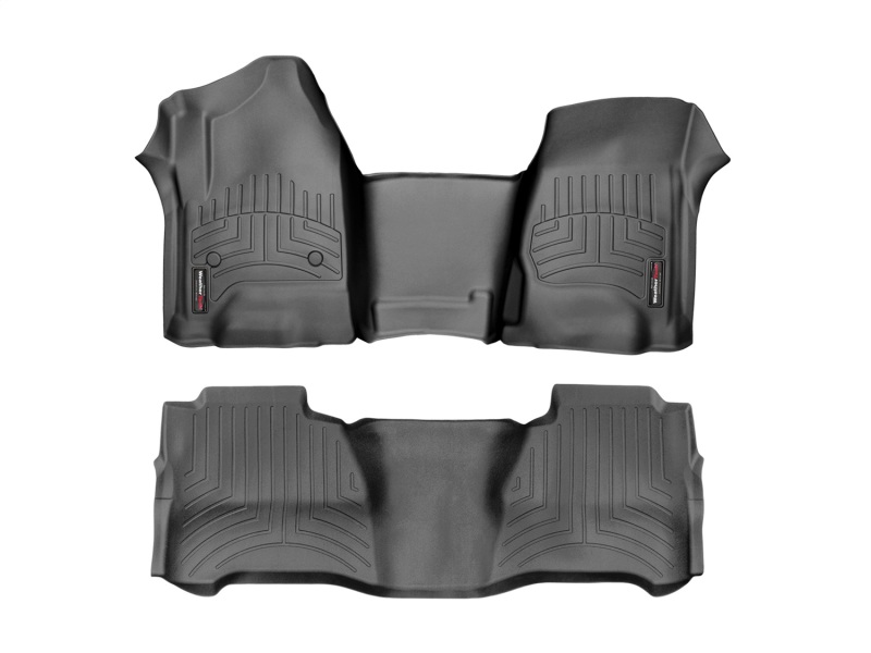 Picture of WeatherTech 2017+ Ford F-250/F-350/F-450/F-550 SuperCab Front and Rear FloorLiner - Black