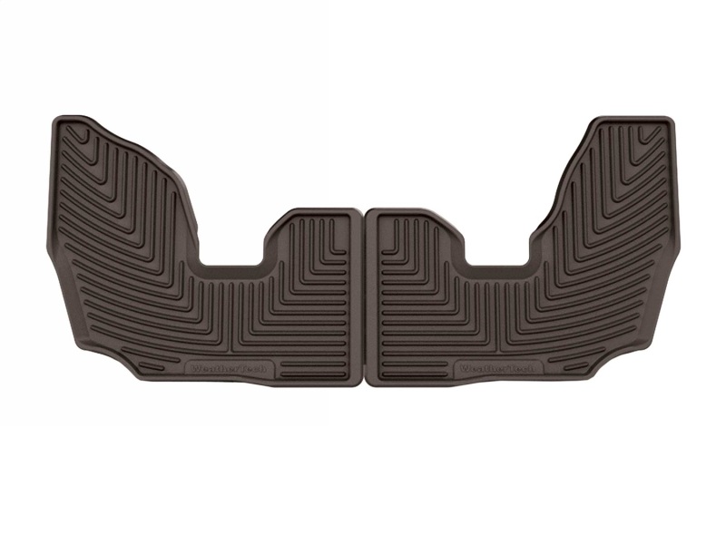 Picture of WeatherTech 23-25 Honda Pilot Rear All-Weather Floor Mats - Cocoa