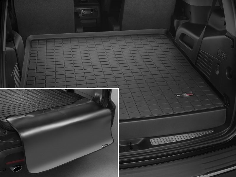 Picture of WeatherTech 15+ Cadillac Escalade/Chevy Tahoe/GMC Yukon Cargo Liner w/ Bumper Protector - Black