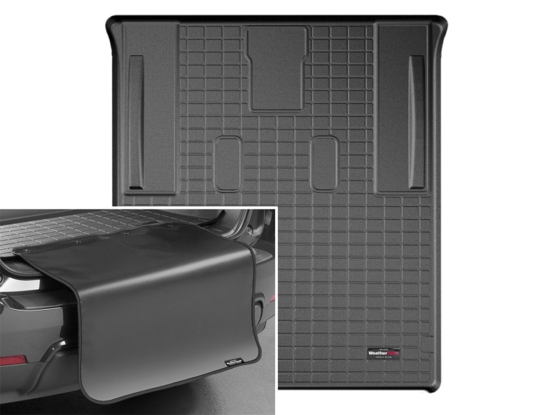 Picture of WeatherTech 07-14 Cadillac Escalade ESV Cargo Liner w/ Bumper Protector - Black