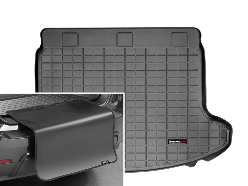 Picture of WeatherTech 14-15 Nissan Rogue Select Cargo Liner w/ Bumper Protector - Black