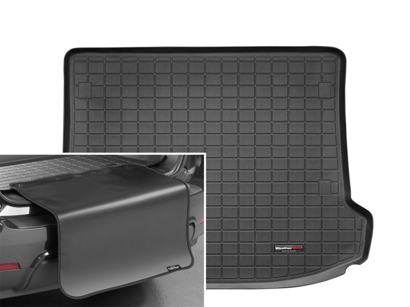 Picture of WeatherTech 10+ Cadillac SRX Cargo Liner w/ Bumper Protector - Black