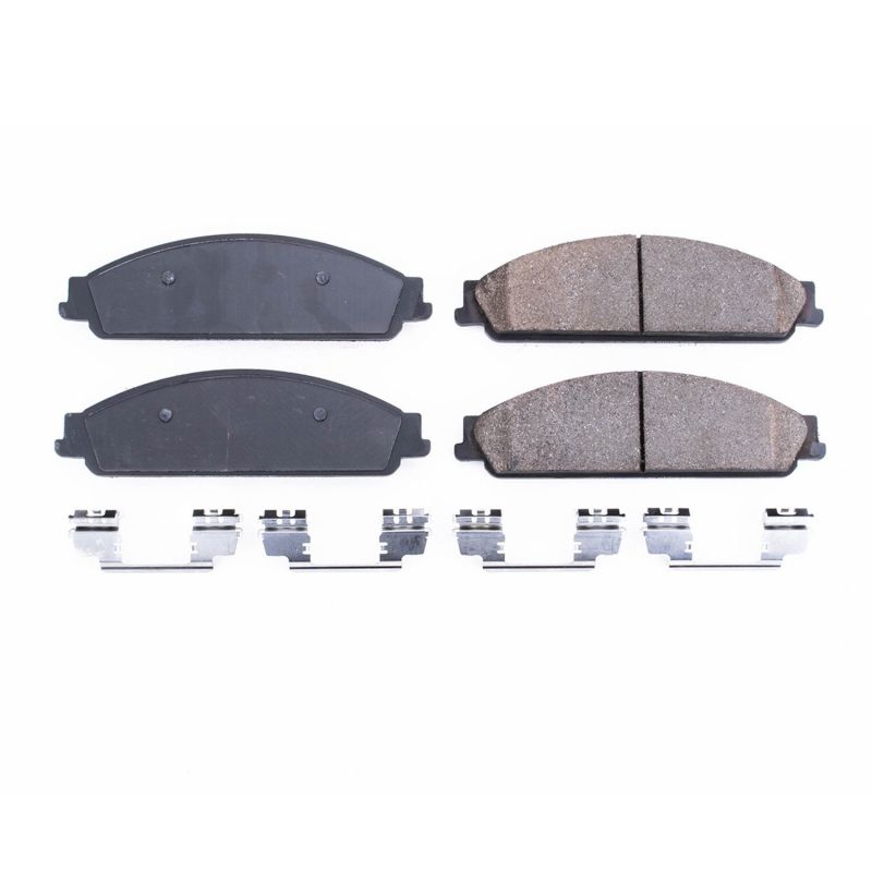 Picture of Power Stop 05-07 Ford Five Hundred Front Z17 Evo Ceramic Brake Pad w/Hardware