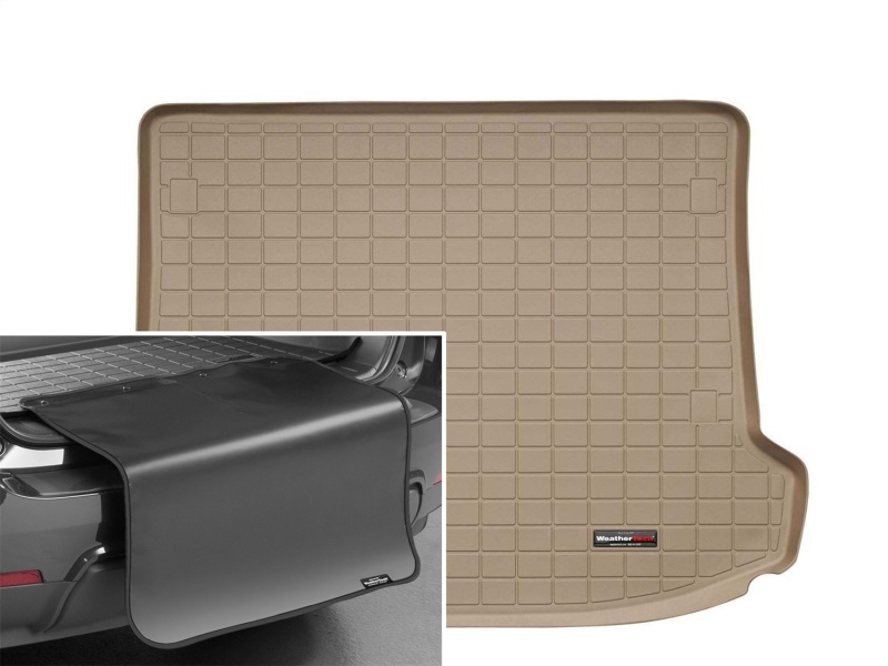 Picture of WeatherTech 10+ Cadillac SRX Cargo Liner w/ Bumper Protector - Tan