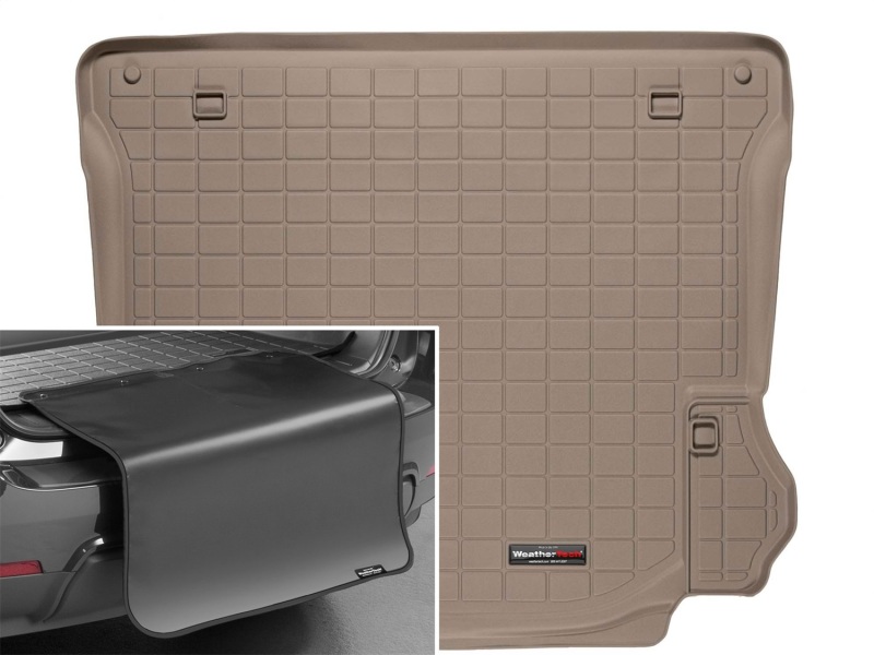 Picture of WeatherTech 11-14 Jeep Wrangler Unlimited Cargo Liner w/ Bumper Protector - Tan