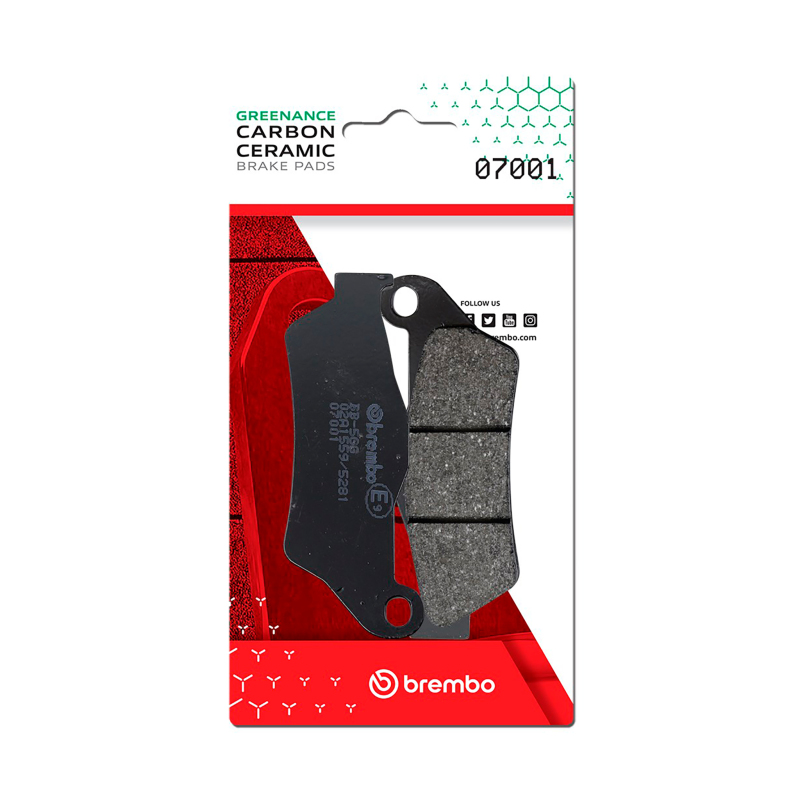 Picture of Brembo Aprilia Srv/Gilera Gp/Suzuki Uh/Yamaha Versity/Yamaha Yp Carbon Ceramic Brake Pad - Front