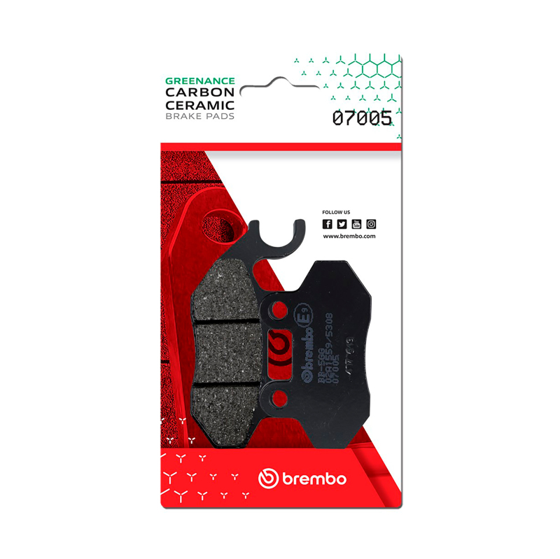 Picture of Brembo SYM Mask/SYM Red Devil/SYM SYMply/SYM Crox/Zero Zero Carbon Ceramic Brake Pad - Front