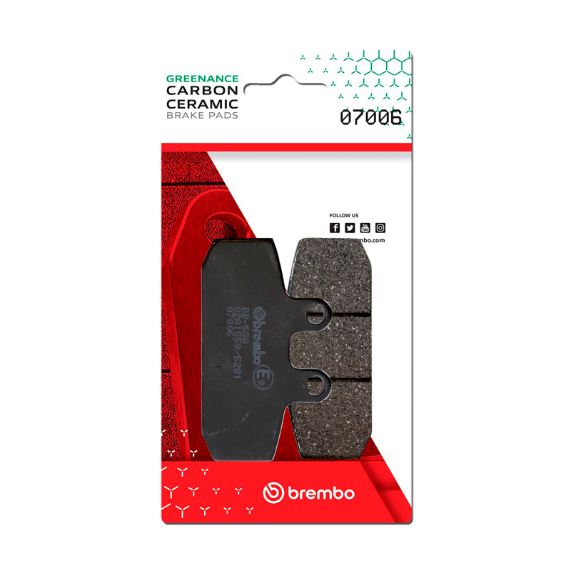 Picture of Brembo Aprilia Scarabeo/Aprilia Sportcity/Gilera Coguar Carbon Ceramic Brake Pad - Front