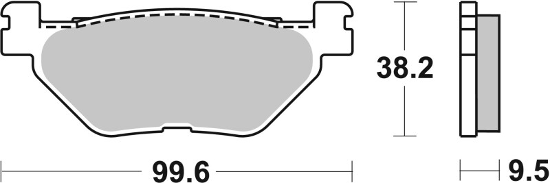 Picture of Brembo 04-05 Yamaha TDM 900cc Brake Pad - Rear