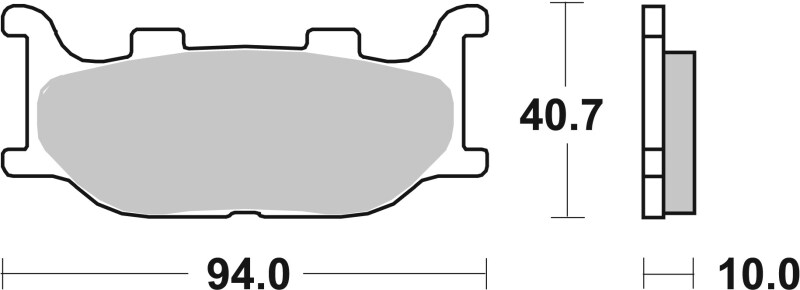 Picture of Brembo 93-03 Yamaha TDR R 125cc Sinter Brake Pad - Front