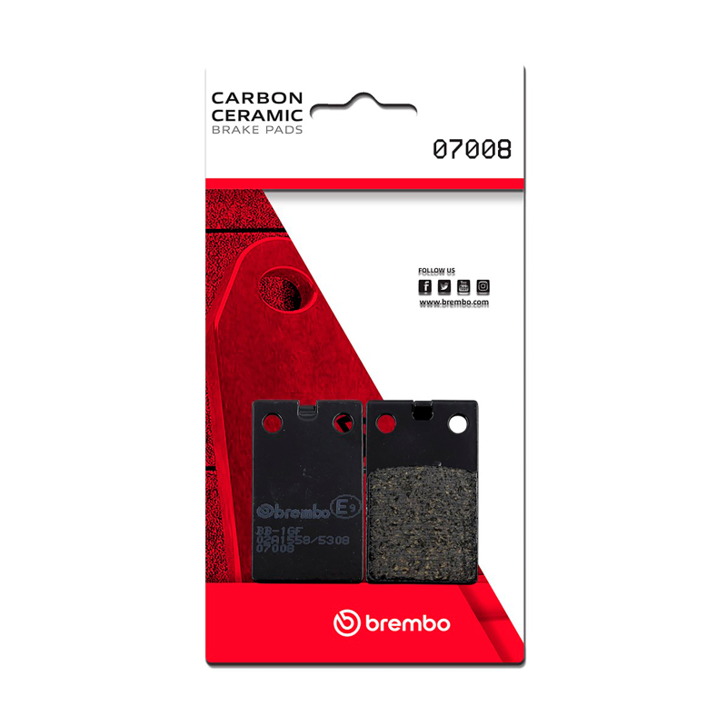 Picture of Brembo Aprilia Red Rose/Malaguti Crosser/TGB R/Tomos Bt Carbon Ceramic Brake Pad - Front
