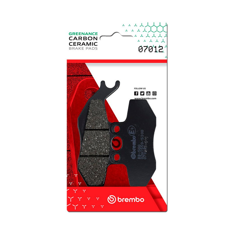 Picture of Brembo Aprilia Etx/Aprilia Mx/Piaggio Hexagon/Piaggio Skipper Carbon Ceramic Brake Pad - Front