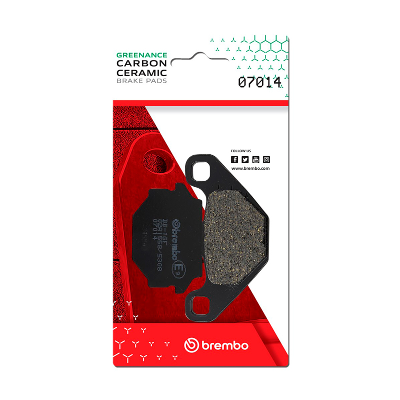 Picture of Brembo Aprilia Rx/Fantic Grinta/Mz 660/Mz Baghira/Mz Mastiff Carbon Ceramic Brake Pad - Rear