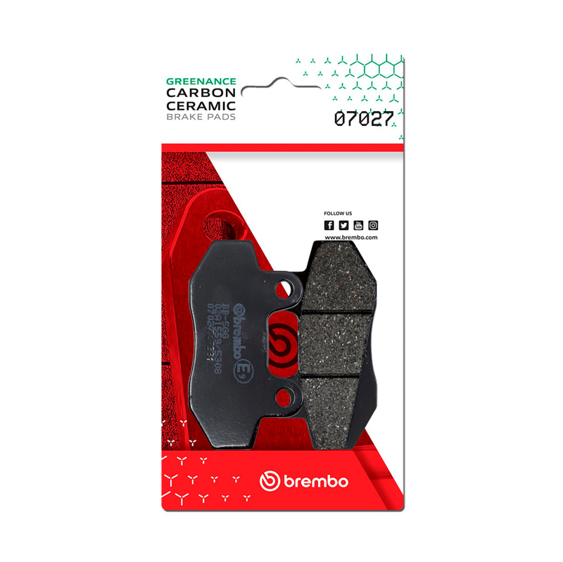 Picture of Brembo Honda CMX/Honda Mbx/Honda Nsr/Honda Ml/Hyosung Boomer Carbon Ceramic Brake Pad - Front