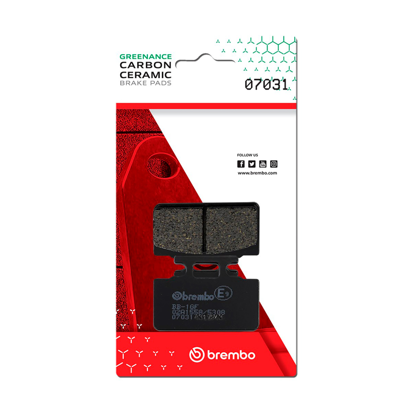 Picture of Brembo Honda Nh/Honda Lead/SYM Mio Carbon Ceramic Brake Pad - Front