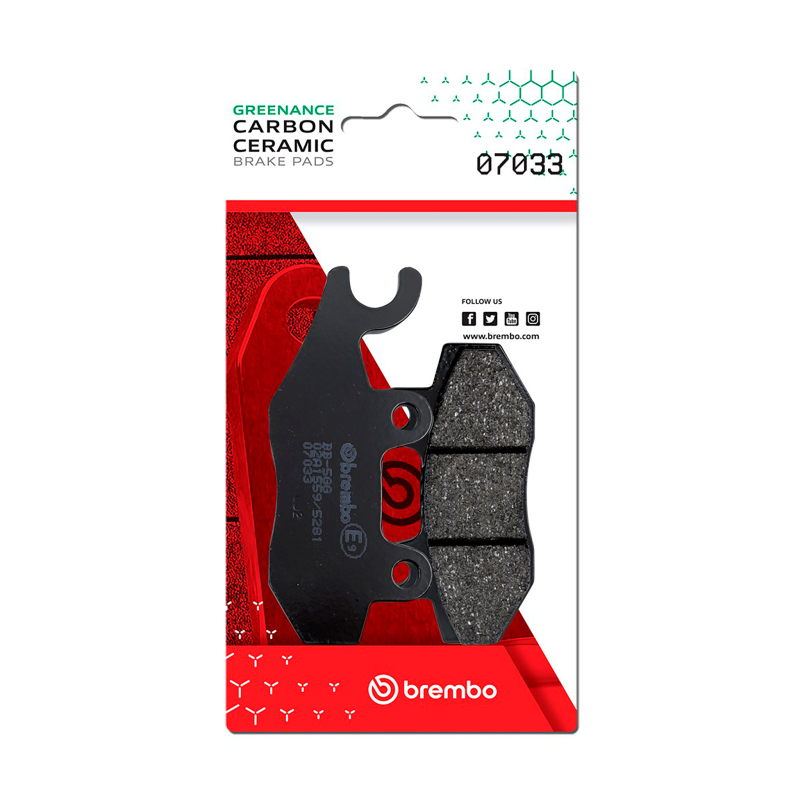 Picture of Brembo KYMCO Super/KYMCO Yager/KYMCO Yup/KYMCO Zing Carbon Ceramic Brake Pad - Front