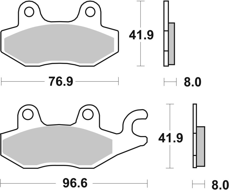 Picture of Brembo 02-11 Cagiva Canyon 500cc Brake Pad - Rear