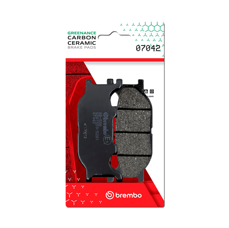 Picture of Brembo Italjet Jupiter/Mbk Skyliner/Yamaha Tmax/Yamaha Yp Carbon Ceramic Brake Pad - Front