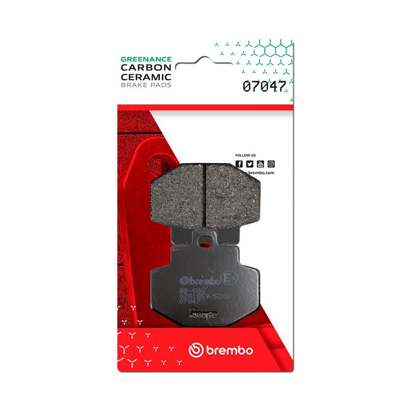 Picture of Brembo Benelli Adiva/Gilera Runner/Piaggio Hexagon Carbon Ceramic Brake Pad - Rear
