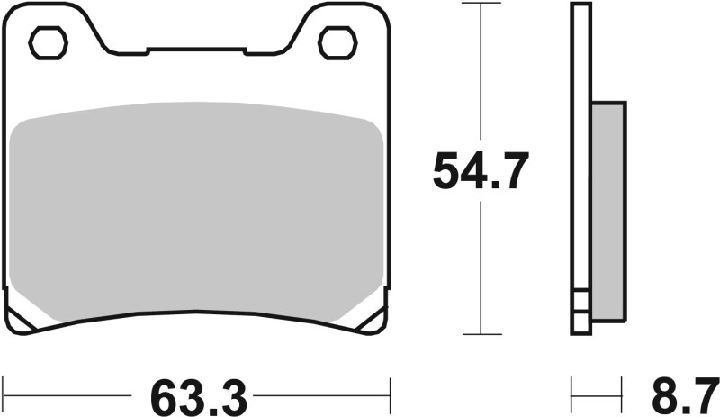 Picture of Brembo 89-92 Yamaha XV 750cc Sinter Brake Pad - Front