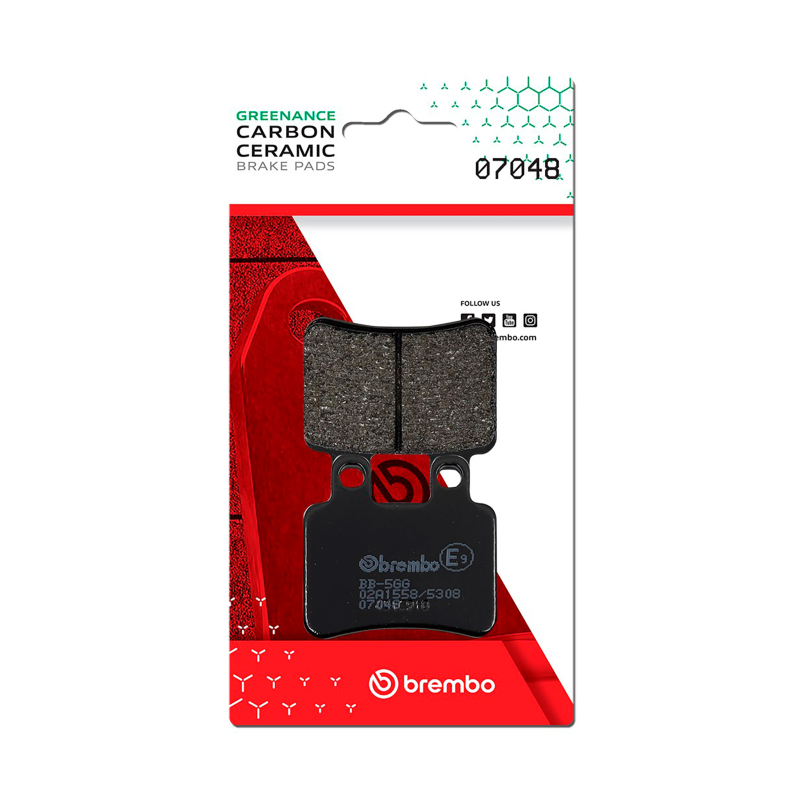 Picture of Brembo Peugeot Satelis/Sherco Se/Yamaha Dt/Yamaha Xt Carbon Ceramic Brake Pad - Front