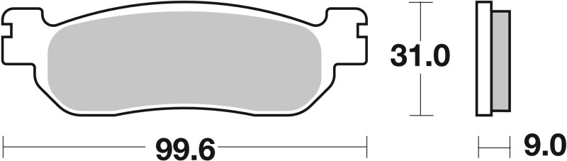 Picture of Brembo 99-02 Yamaha YZF R6 600cc Brake Pad - Rear